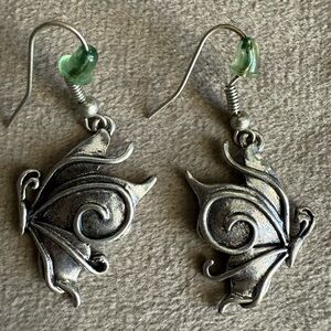 Silver Butterfly Earrings